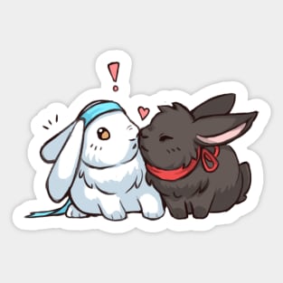 Wangxian bunnies Sticker